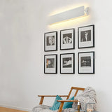 Wandlamp rechthoekig wit metaal binnen