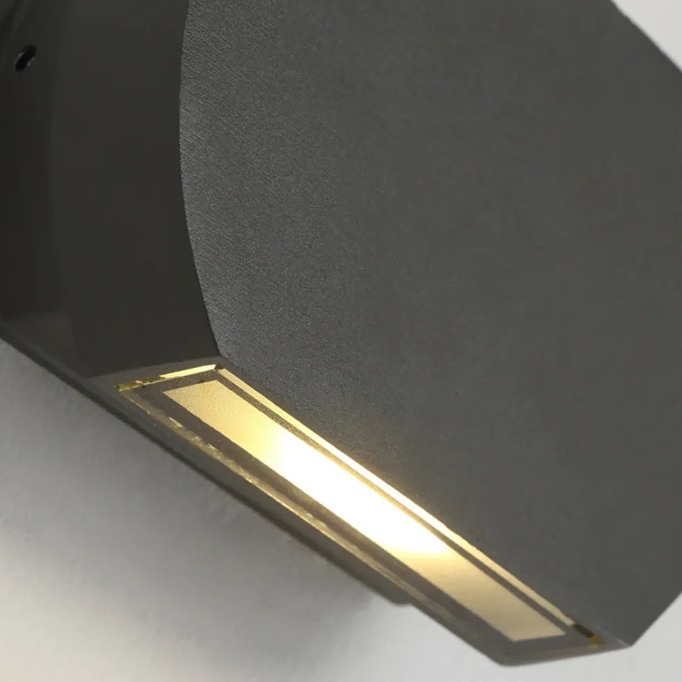 Wandlampen up down zwart met warm licht