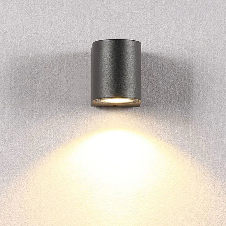 Buitenverlichting up down zwarte wandlamp