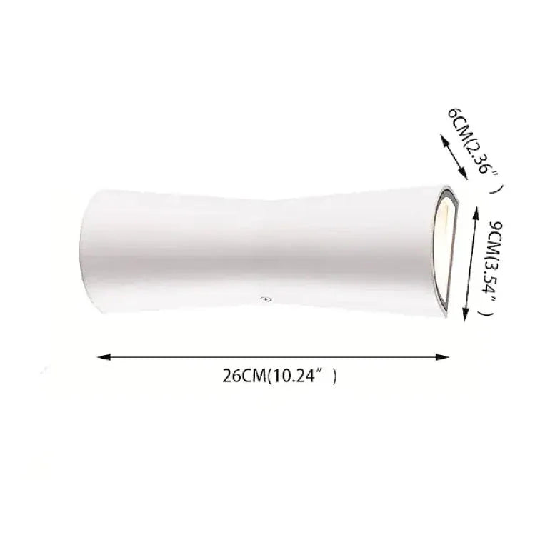 Up down verlichting zwarte buiten wandlamp