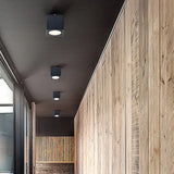Plafondlamp voor gang modern zwart kubusvorm