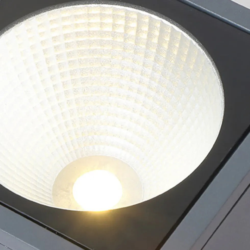 Plafondlamp voor gang modern zwart kubusvorm
