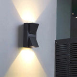 Wandlamp buiten zwart modern aluminium