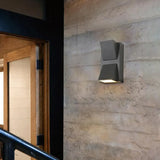 Wandlamp buiten zwart modern aluminium
