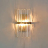 Wandlamp goud glas modern voor slaapkamer