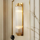 Wandlamp goud glas modern voor slaapkamer