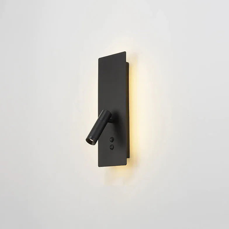 Leeslamp aan muur zwarte mat slaapkamer