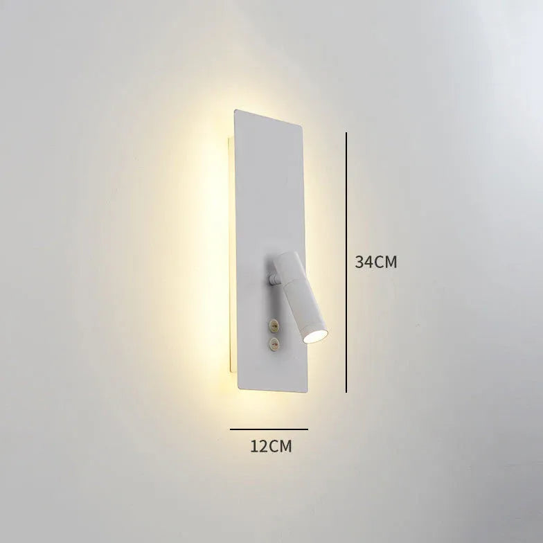 Leeslamp aan muur zwarte mat slaapkamer