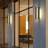 Wand verlichting buiten grijs met wandlamp