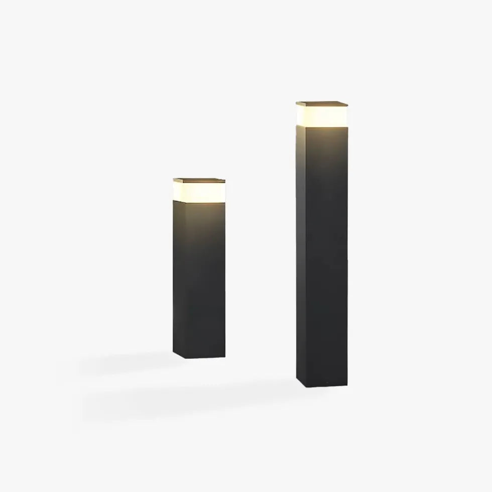 Tuinverlichting paal zwart met sensor