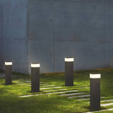 Tuinverlichting paal zwart met sensor