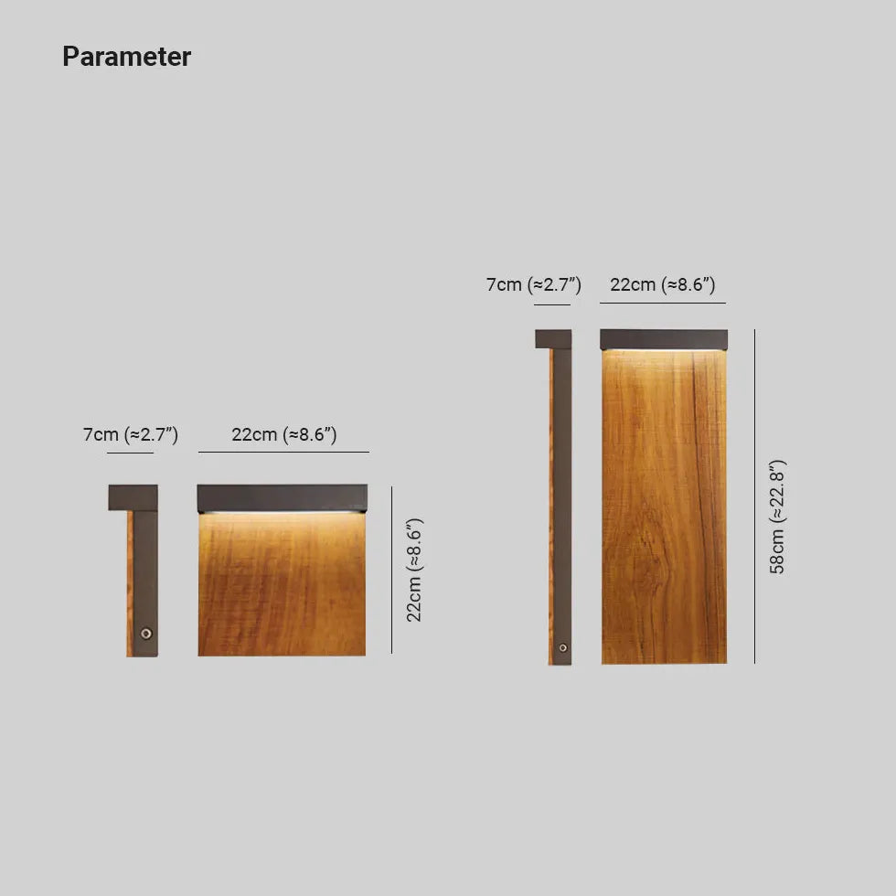 Houten lantaarnpaal voor tuinpad verlichting