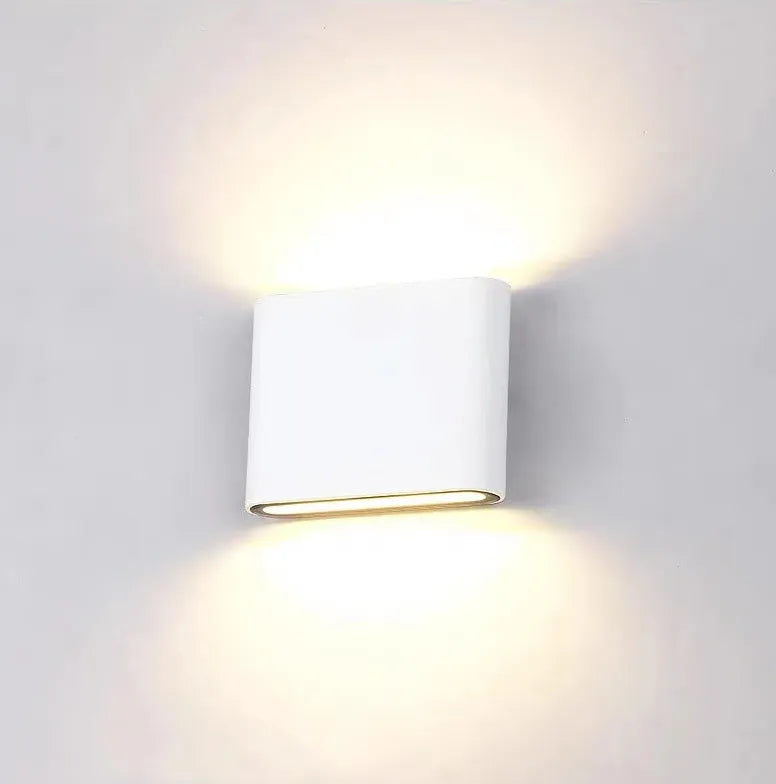 Zwarte vierkante wandlamp modern voor gangruimte