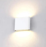Zwarte vierkante wandlamp modern voor gangruimte