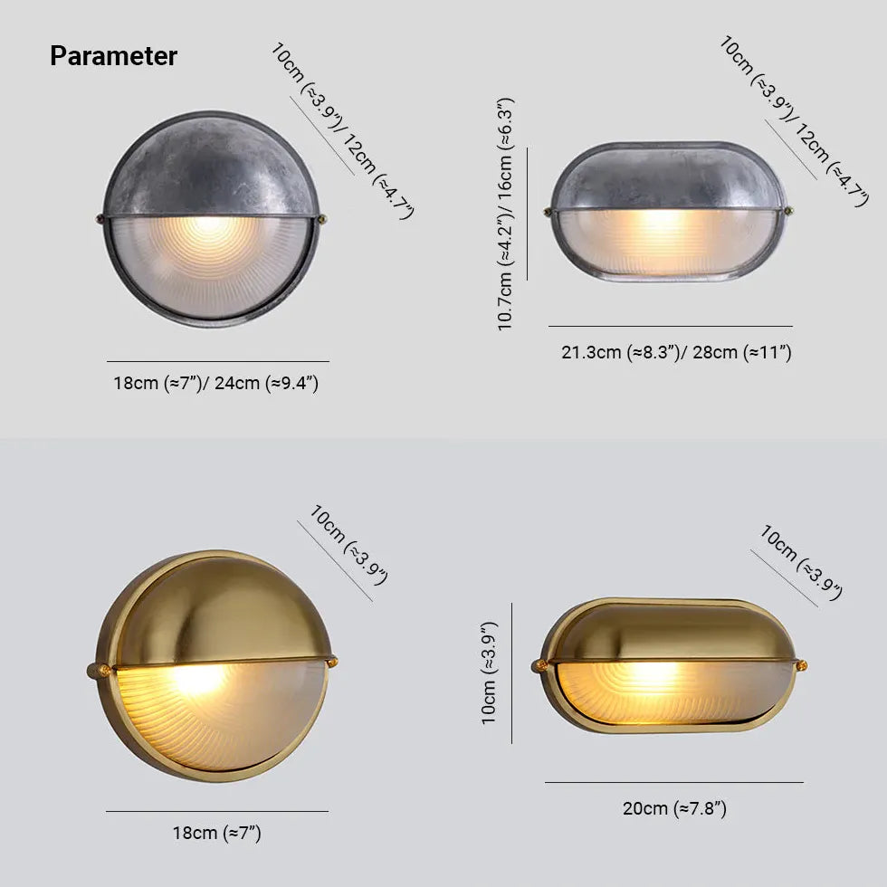 Buiten muurlamp zilver met industrieel
