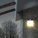 Sensorlampen buiten zwart met rechthoekige led