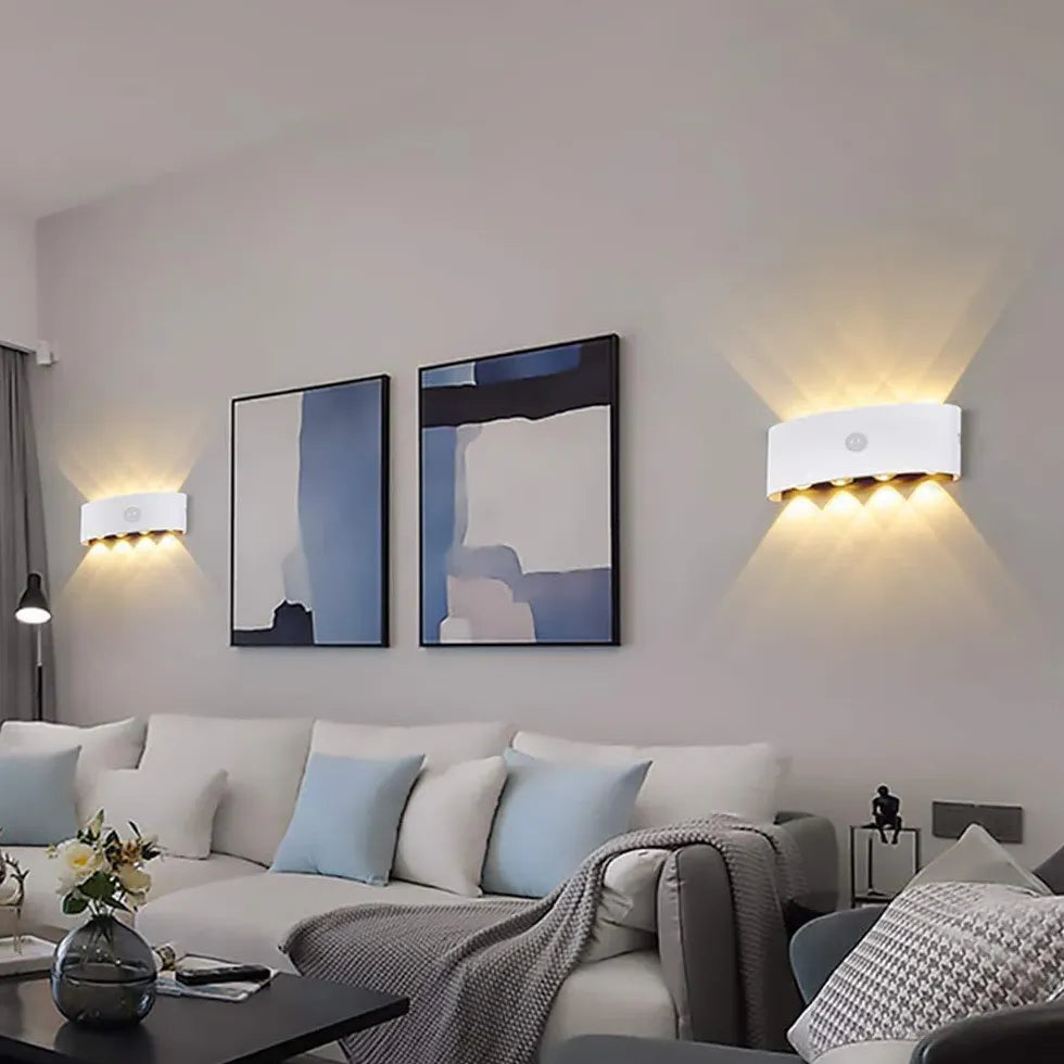 Up down light buiten met sensor wit modern