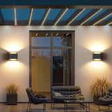 Up en down light buiten met zonne-energie wandlamp