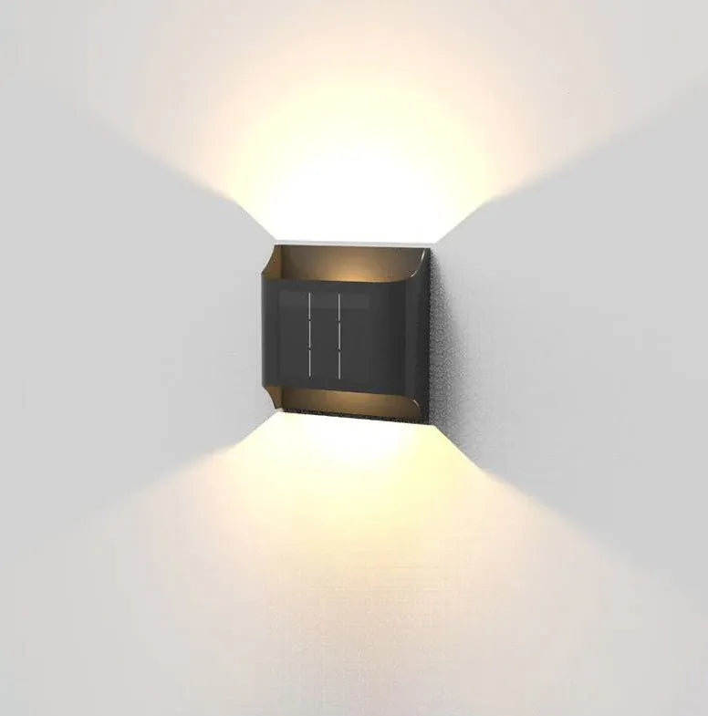 Up en down light buiten met zonne-energie wandlamp