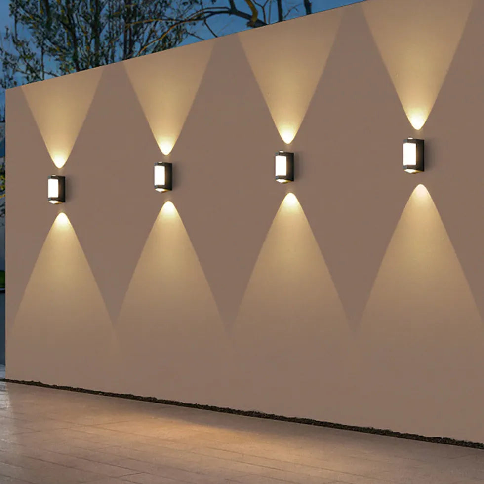 Up Down Verlichting Buiten Zwarte Wandlamp
