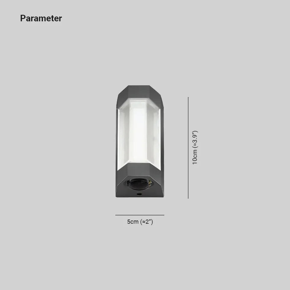 Up Down Verlichting Buiten Zwarte Wandlamp