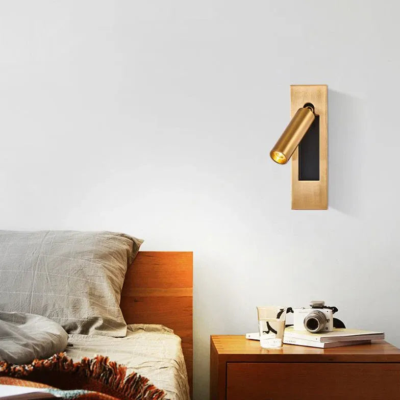 Leeslamp muur zwart goud voor slaapkamer
