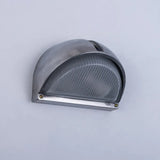 Buiten muurlamp zilver met industrieel