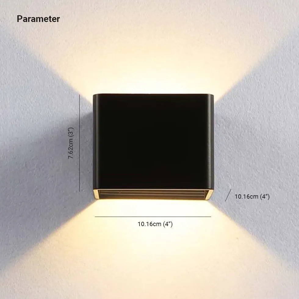 Up-down light binnen kleurrijk met kubusontwerp