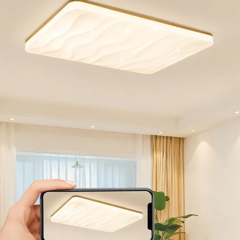 Plafondlamp plat vierkante dimbare lamp