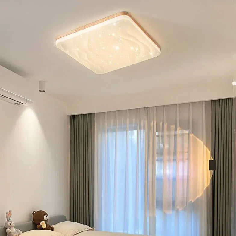 Plafondlamp plat vierkante dimbare lamp
