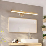 Badkamer wand lamp van hout met LED-verlichting