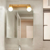 Moderne wandlamp hout met meerdere lampen