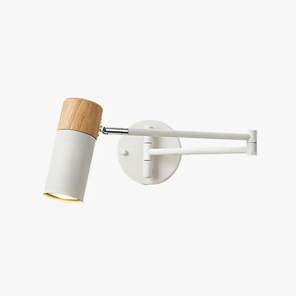 Leeslamp wandlamp in verstelbaar wit ontwerp