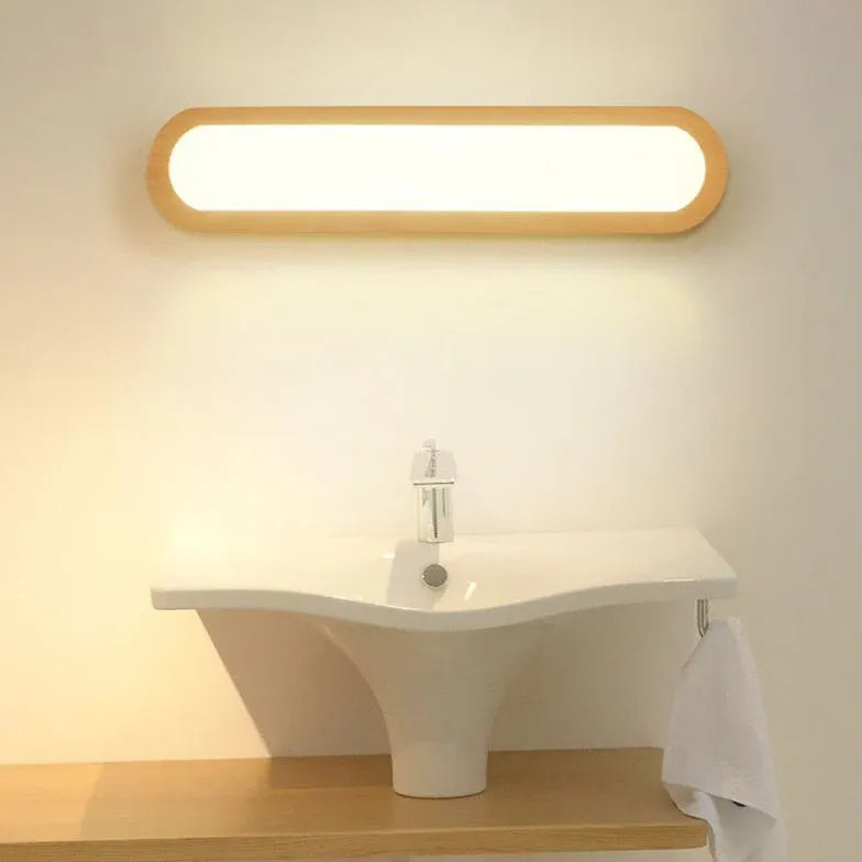 Badkamer spiegel LED verlichting met ovale wandlamp