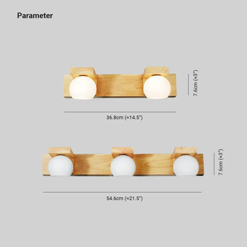 Wandlamp badkamer landelijk met houten ontwerp