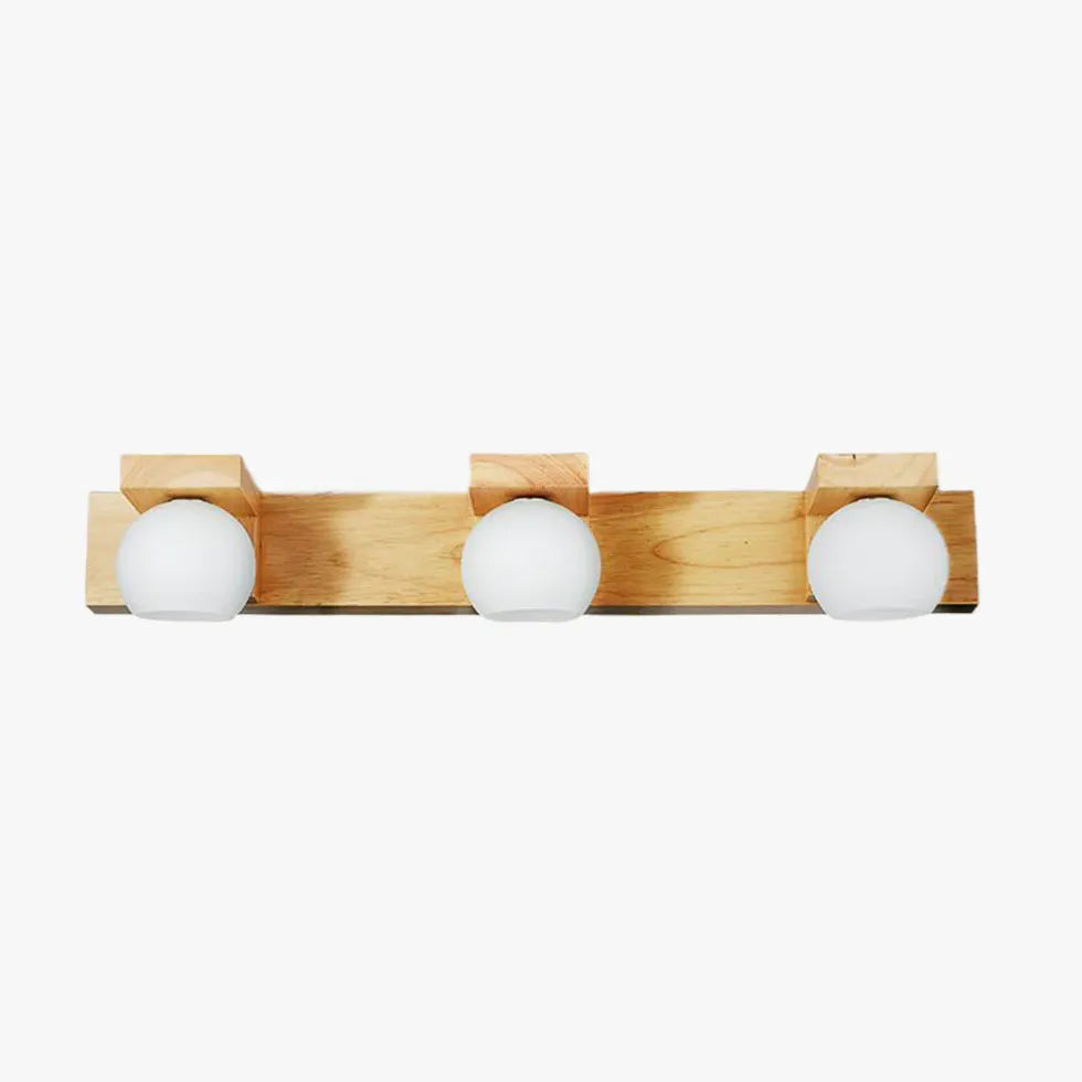 Wandlamp badkamer landelijk met houten ontwerp