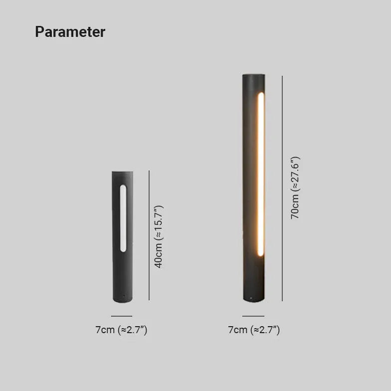 LED cilindervormige padverlichting voor buiten verlichtingpalen