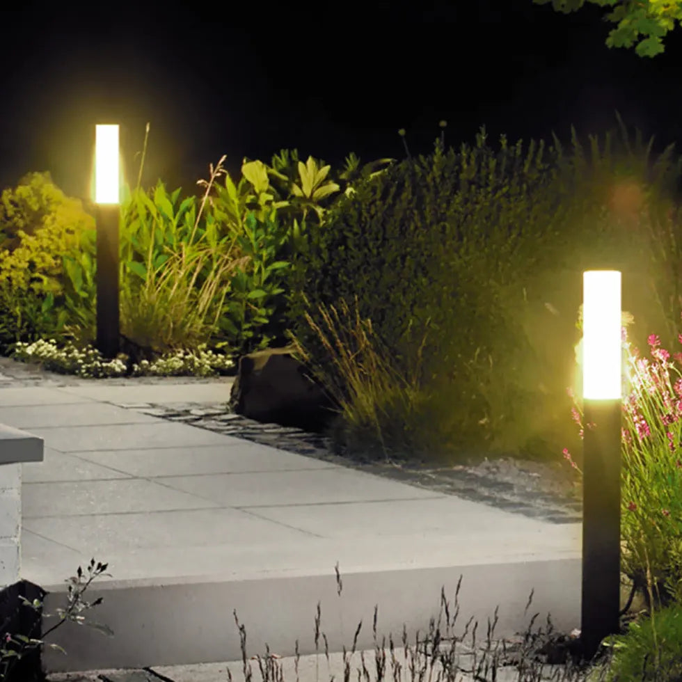 Moderne cilindervormige padverlichting led lichtkolom