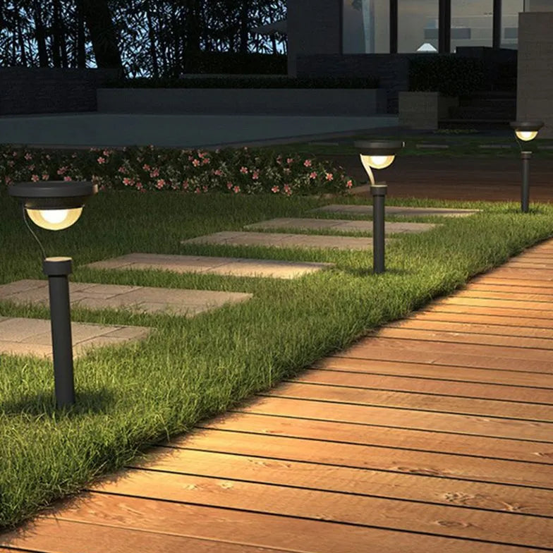 Straat lantaarnpaal diepgrijs solar buitenlamp