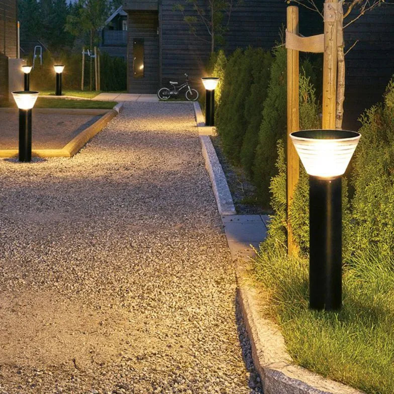 Buitenverlichting lantaarnpaal zonne energie conische vorm