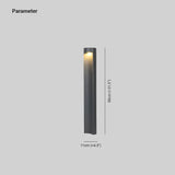Cilindervormige padverlichting zwarte buiten verlichtingspaal