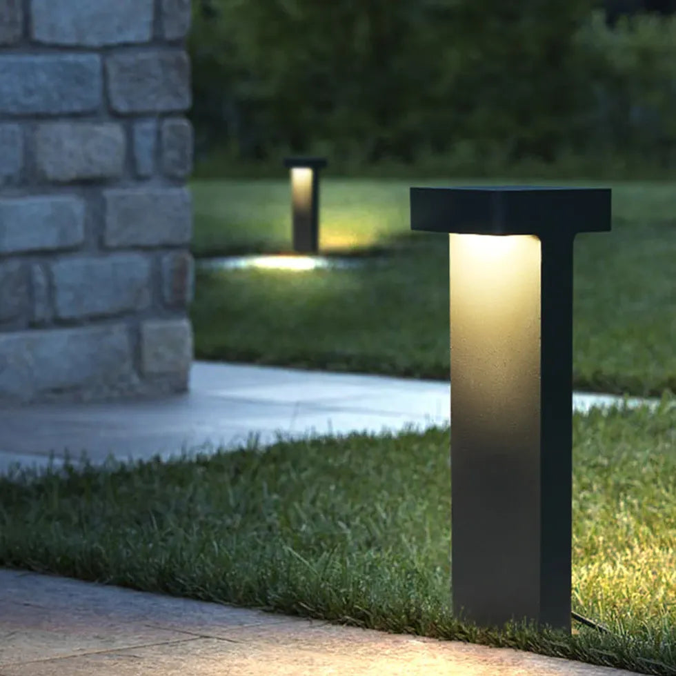 Dubbele padverlichting zonne energie buiten lantaarnpalen