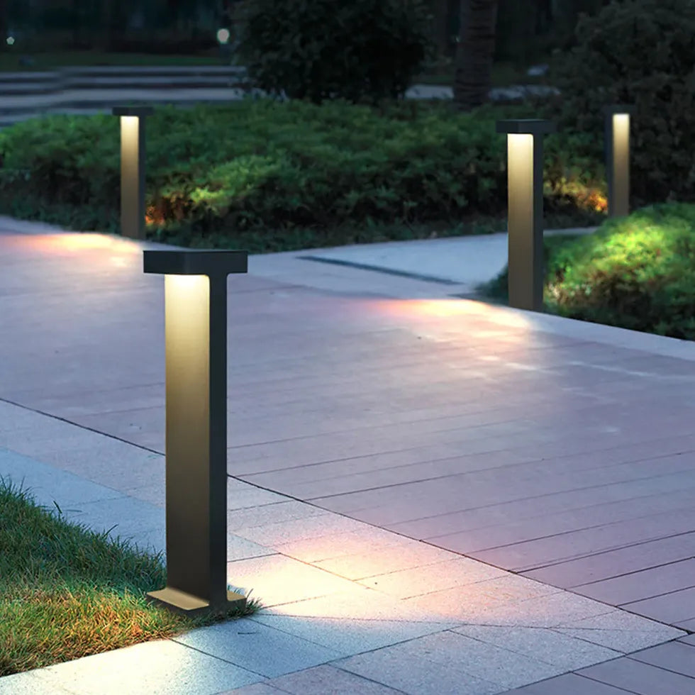 Dubbele padverlichting zonne energie buiten lantaarnpalen
