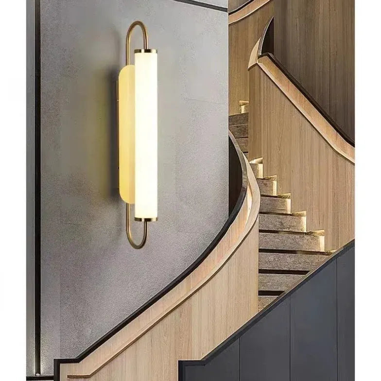 Muurlamp goud in eenvoudige stijl voor woonkamer