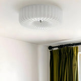 Plafondlamp wit glas ronde dimbare verlichting