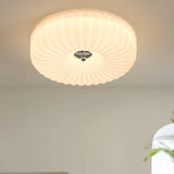 Plafondlamp wit glas ronde dimbare verlichting