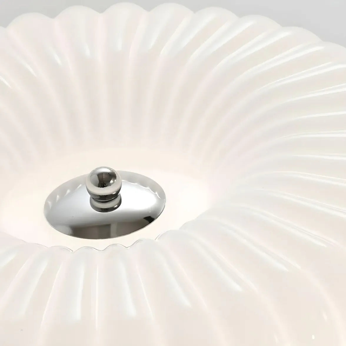 Plafondlamp wit glas ronde dimbare verlichting