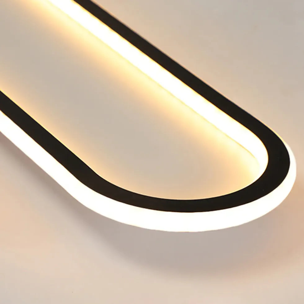 Dimbare led plafondlamp ovaal voor gang