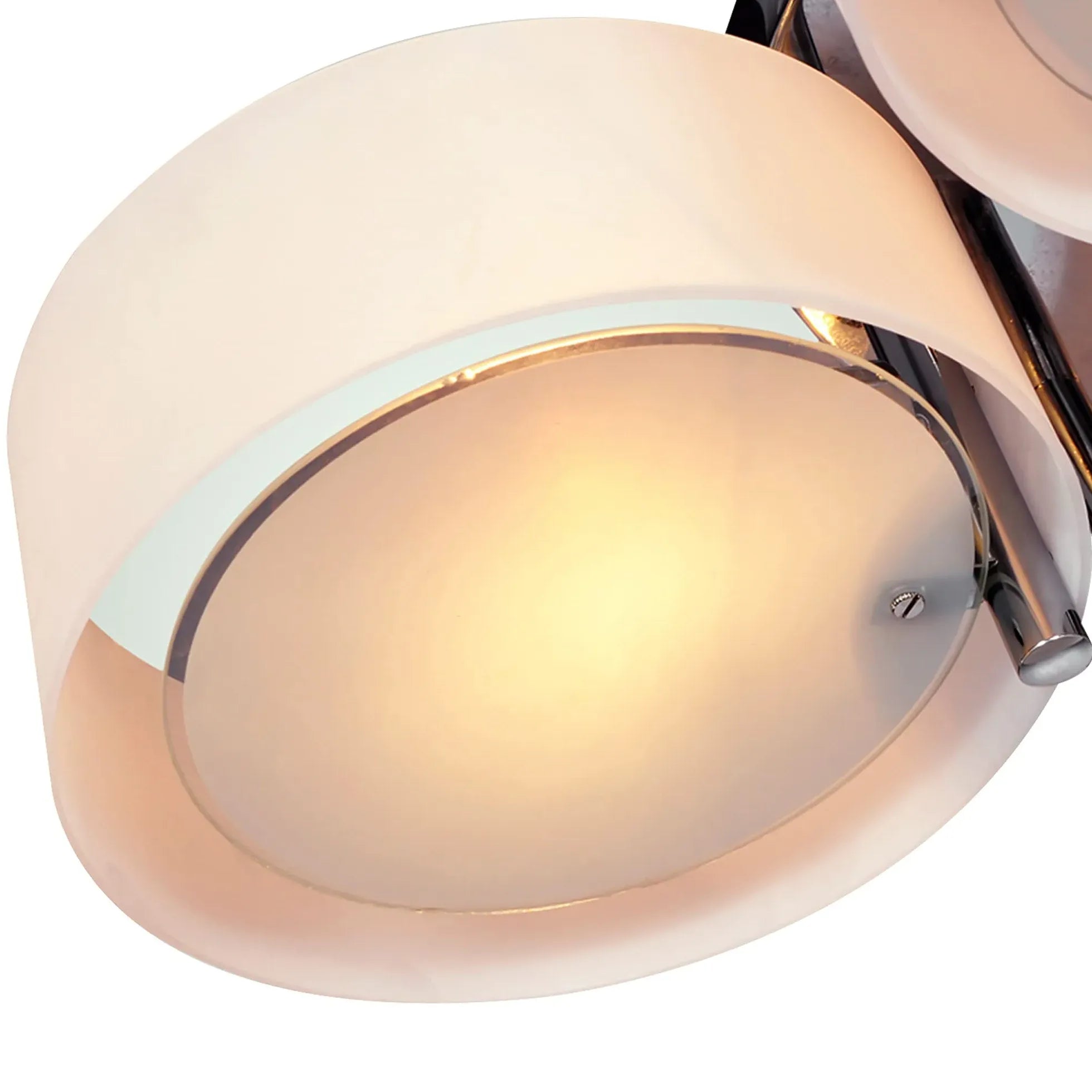 Moderne plafondlamp wit meerdere ronde lampen