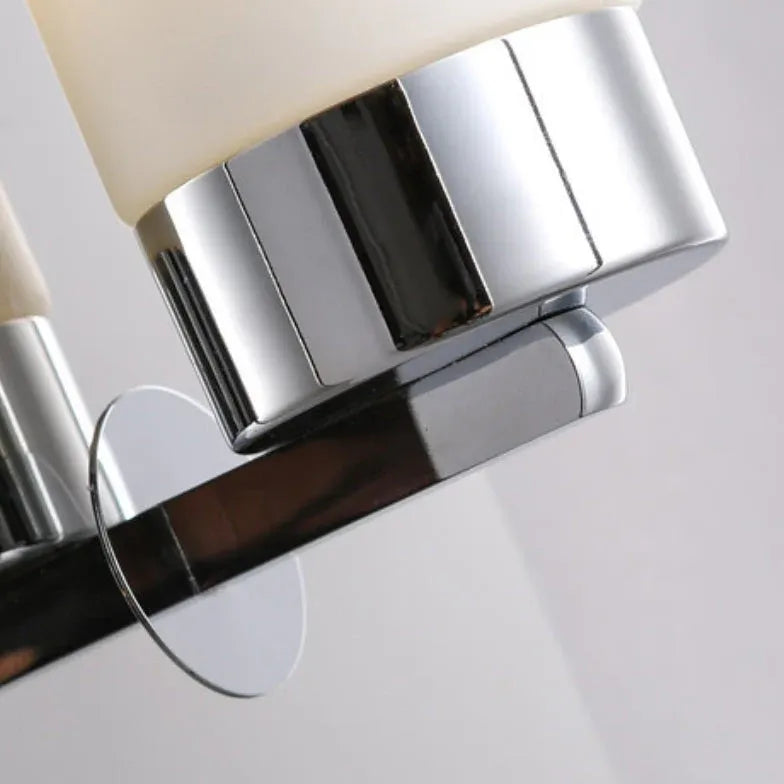 Design muurlamp in moderne zilveren cilinder